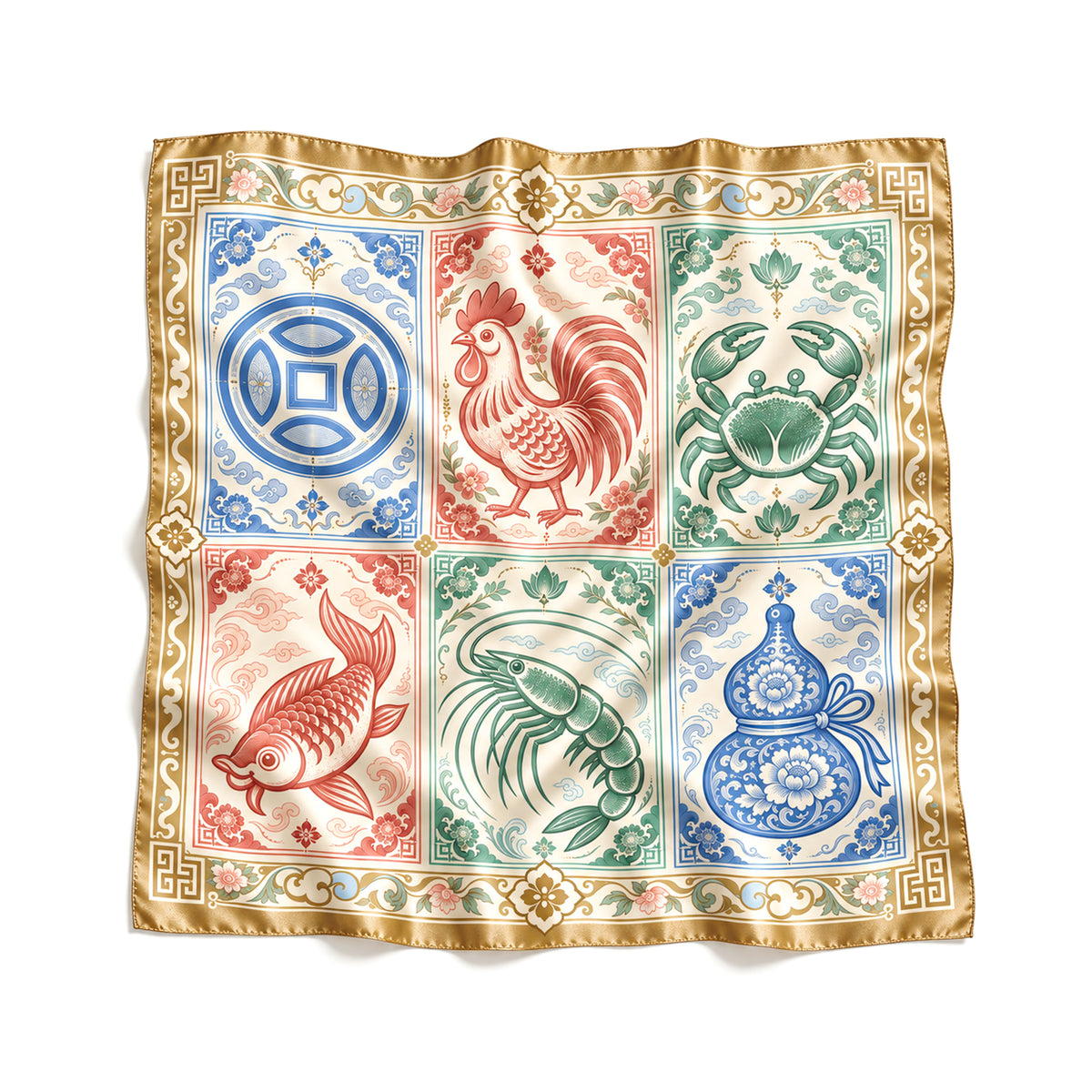 SILK SCARF — GAME SCARF (TRADITIONAL)