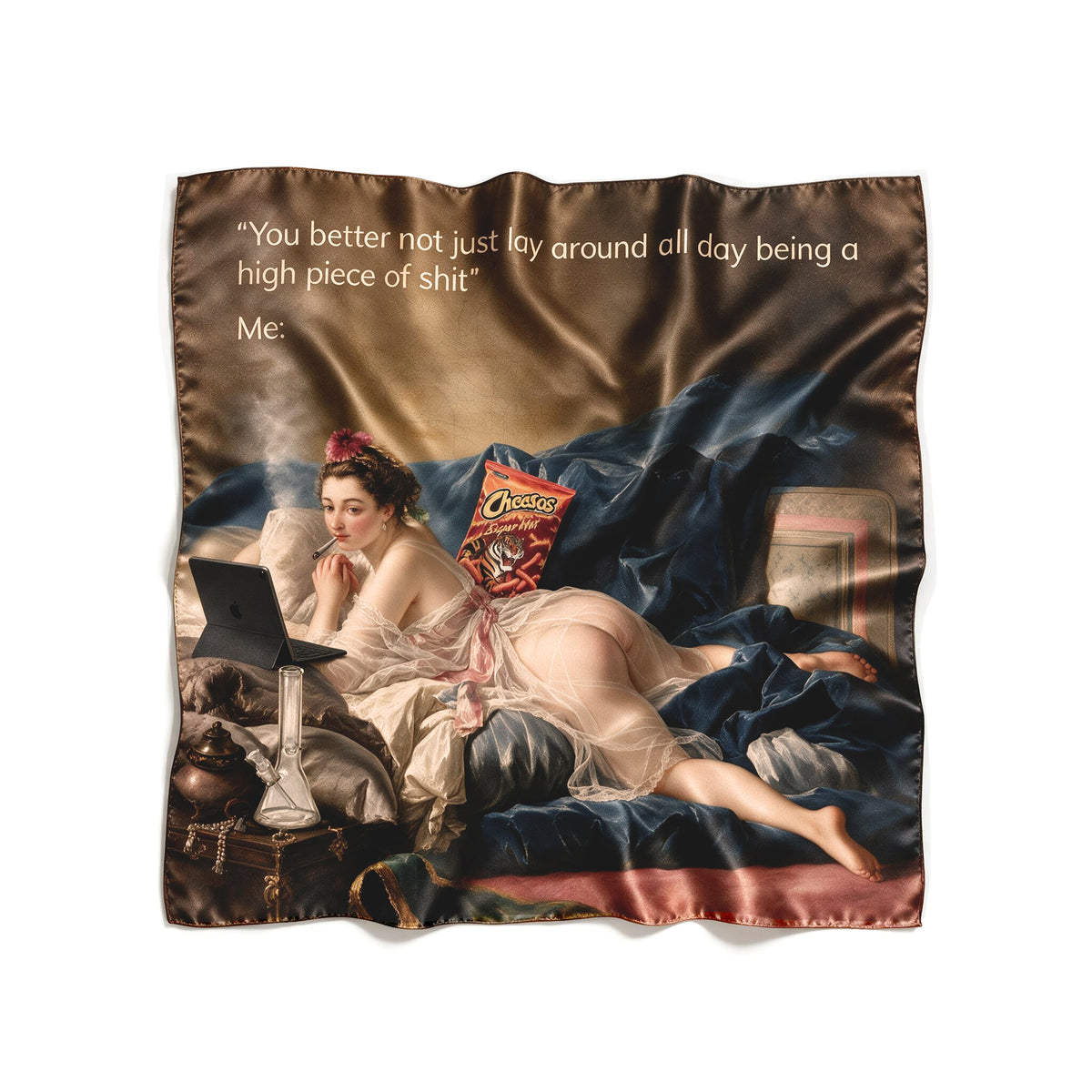 SILK SCARF — LAZY LADY